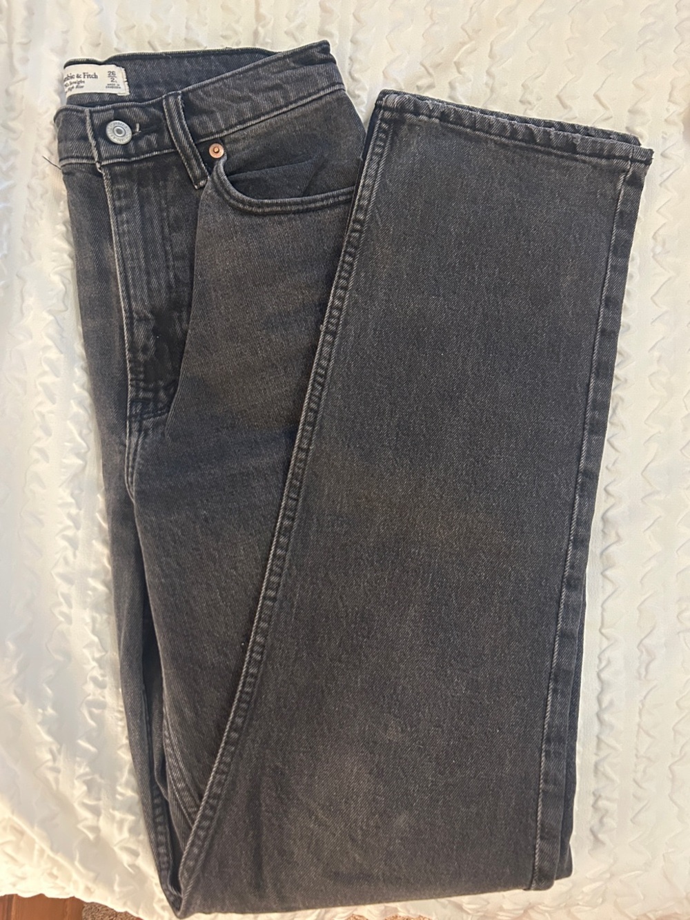 Abercrombie and fitch Black curve love 90’s straight Jeans